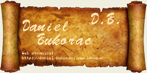 Daniel Bukorac vizit kartica